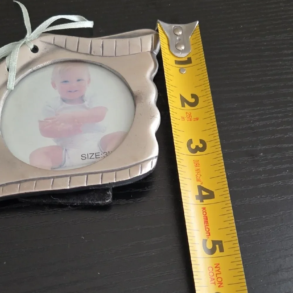 Gray Baby Shoe Photo Frame